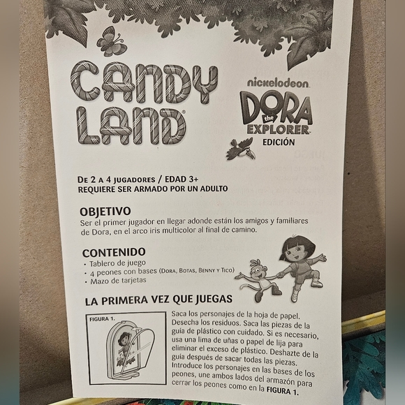Nick Jr Dora The Explorer Candyland & Go Diego Go Chutes and Ladders Board Games - Picture 6 of 12